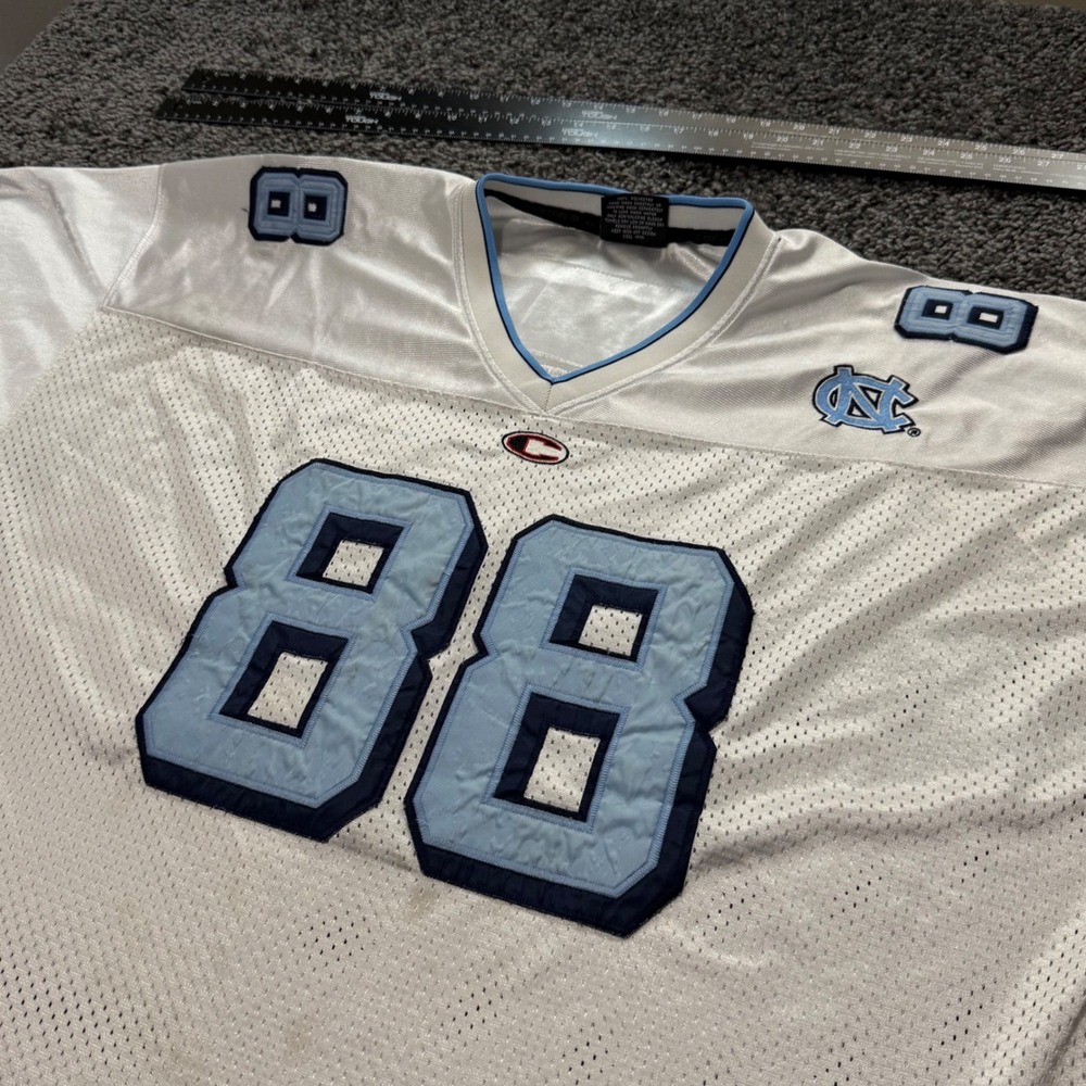 Vintage Colosseum North Carolina Tar Heels Jersey Mens White Good Mesh #88 XXL
